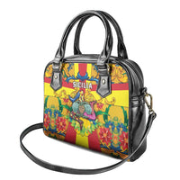 Italy Sicily Shoulder Handbag Gorgoneion Baroque Patterns - Wonder Print Shop