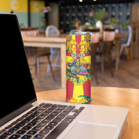 Personalized Italy Sicily Skinny Tumbler Gorgoneion Baroque Patterns - Wonder Print Shop