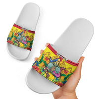 Italy Sicily Slide Sandals Gorgoneion Baroque Patterns - Wonder Print Shop