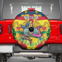 Italy Sicily Spare Tire Cover Gorgoneion Baroque Patterns - Wonder Print Shop