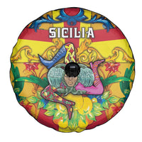 Italy Sicily Spare Tire Cover Gorgoneion Baroque Patterns - Wonder Print Shop