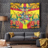 Italy Sicily Tapestry Gorgoneion Baroque Patterns - Wonder Print Shop