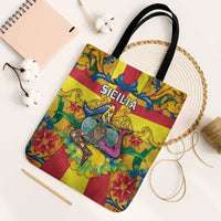 Italy Sicily Tote Bag Gorgoneion Baroque Patterns - Wonder Print Shop
