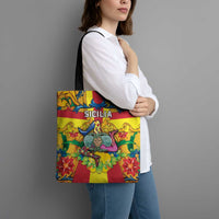 Italy Sicily Tote Bag Gorgoneion Baroque Patterns - Wonder Print Shop