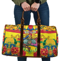Italy Sicily Travel Bag Gorgoneion Baroque Patterns - Wonder Print Shop