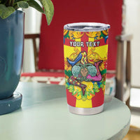 Personalized Italy Sicily Tumbler Cup Gorgoneion Baroque Patterns - Wonder Print Shop