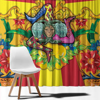 Italy Sicily Window Curtain Gorgoneion Baroque Patterns - Wonder Print Shop