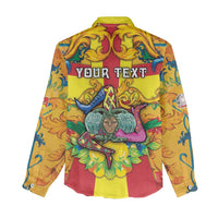 Personalized Italy Sicily Women Casual Shirt Gorgoneion Baroque Patterns - Wonder Print Shop