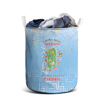 Italy Sardinia Laundry Basket I Don't Need Therapy - Wonder Print Shop