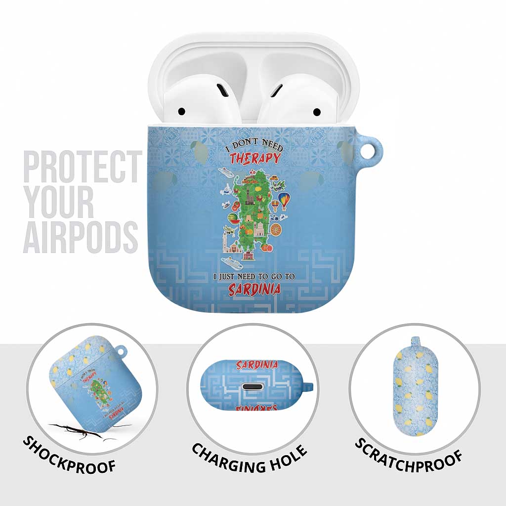 Italy Sardinia AirPods Case I Don't Need Therapy - Wonder Print Shop