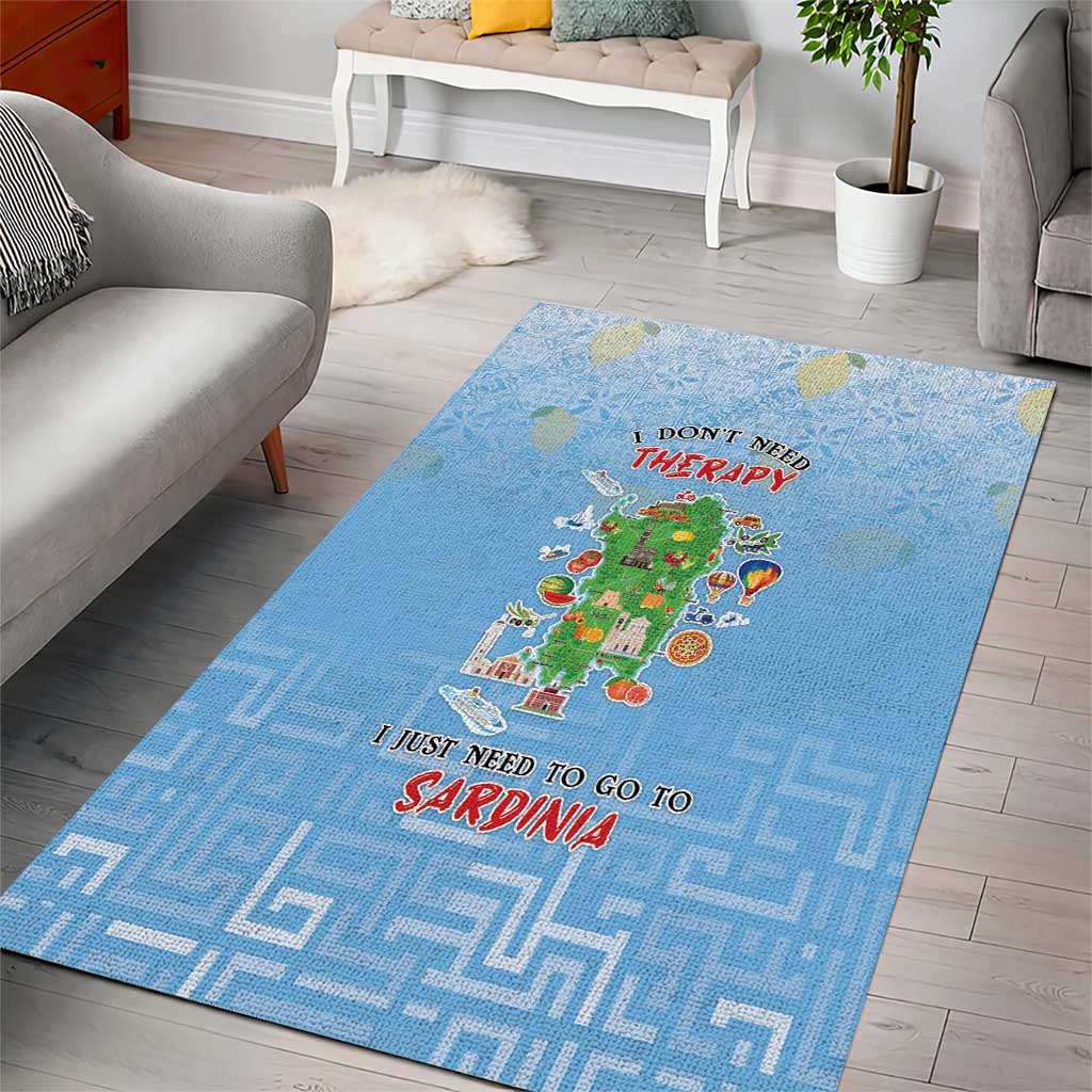 Italy Sardinia Area Rug I Don't Need Therapy - Wonder Print Shop
