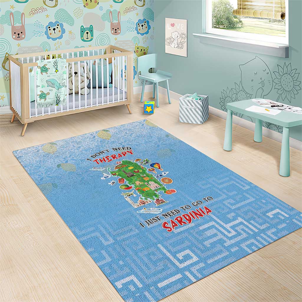 Italy Sardinia Area Rug I Don't Need Therapy - Wonder Print Shop