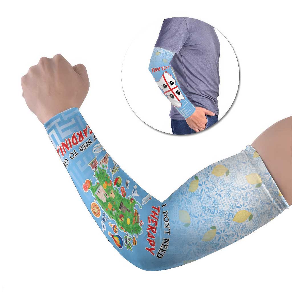 Personalized Italy Sardinia Arm Sleeves I Don't Need Therapy - Wonder Print Shop