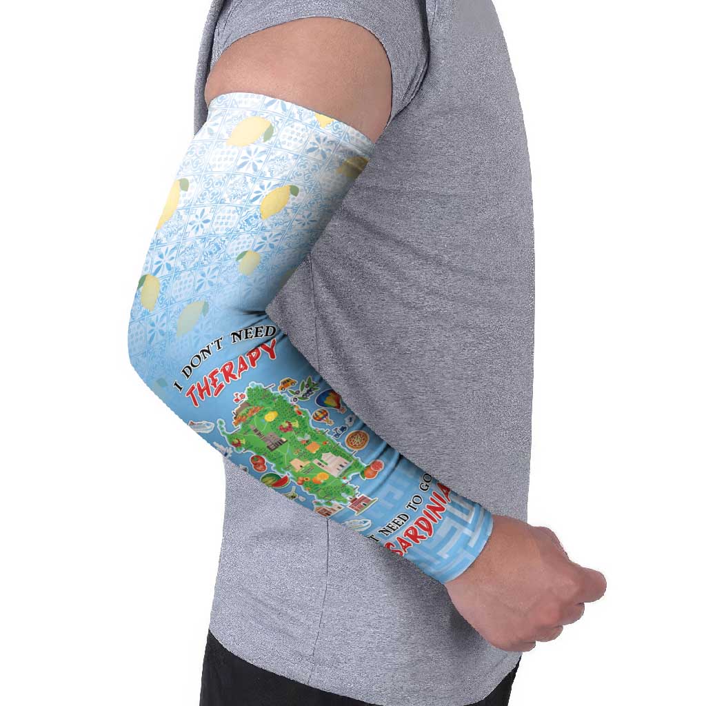 Personalized Italy Sardinia Arm Sleeves I Don't Need Therapy - Wonder Print Shop