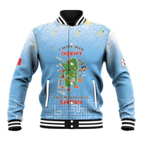 Personalized Italy Sardinia Baseball Jacket I Don't Need Therapy - Wonder Print Shop