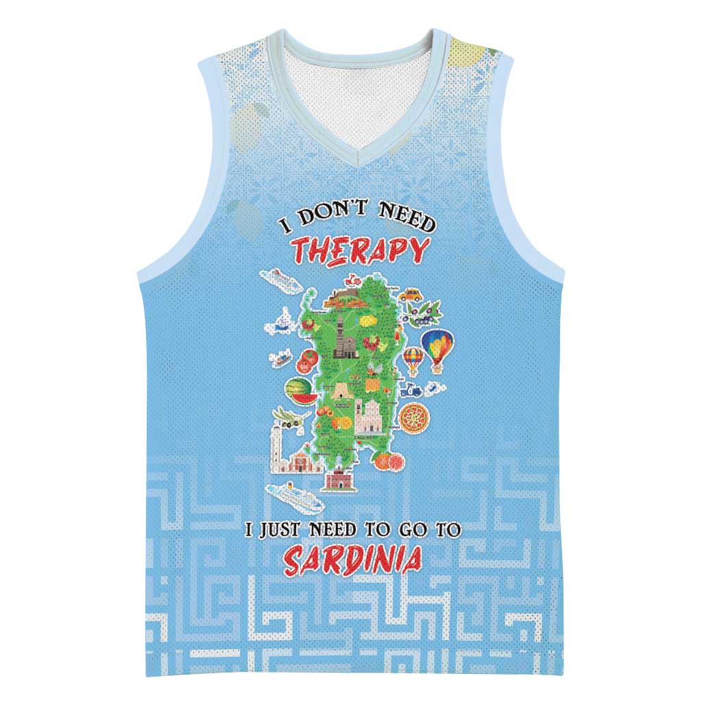 Personalized Italy Sardinia Basketball Jersey I Don't Need Therapy - Wonder Print Shop