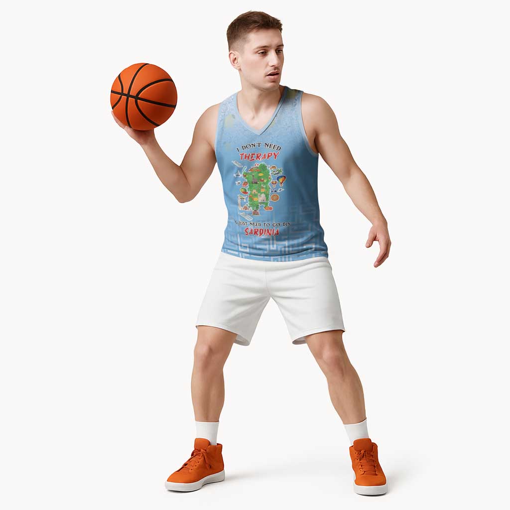 Personalized Italy Sardinia Basketball Jersey I Don't Need Therapy - Wonder Print Shop