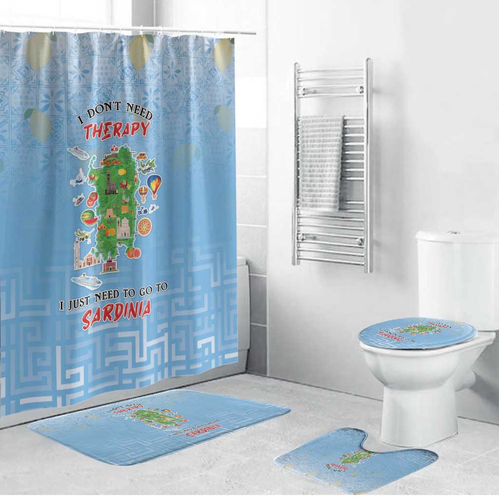 Italy Sardinia Bathroom Set I Don't Need Therapy - Wonder Print Shop