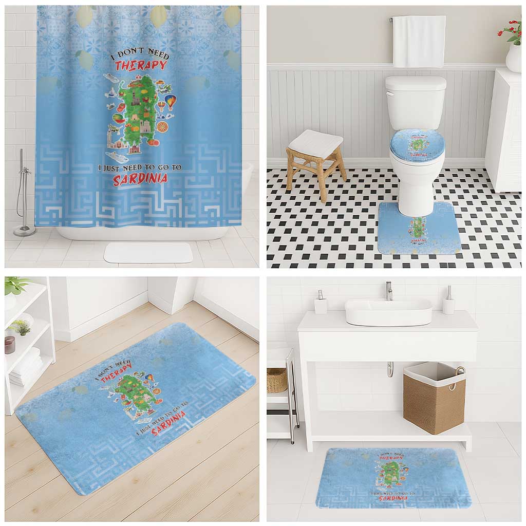 Italy Sardinia Bathroom Set I Don't Need Therapy - Wonder Print Shop