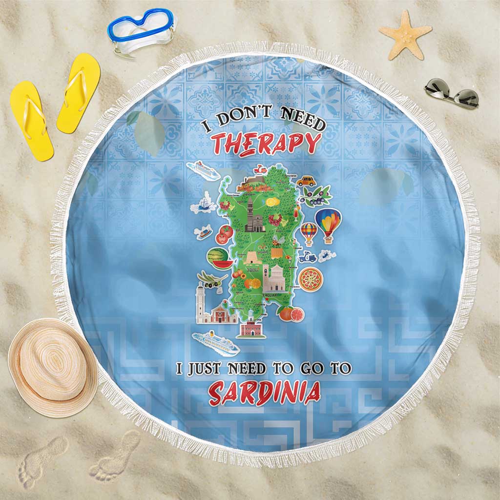 Italy Sardinia Beach Blanket I Don't Need Therapy - Wonder Print Shop