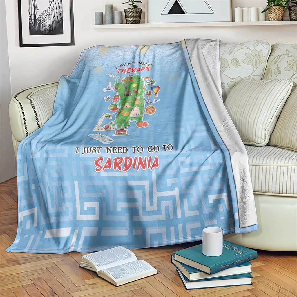 Italy Sardinia Blanket I Don't Need Therapy - Wonder Print Shop