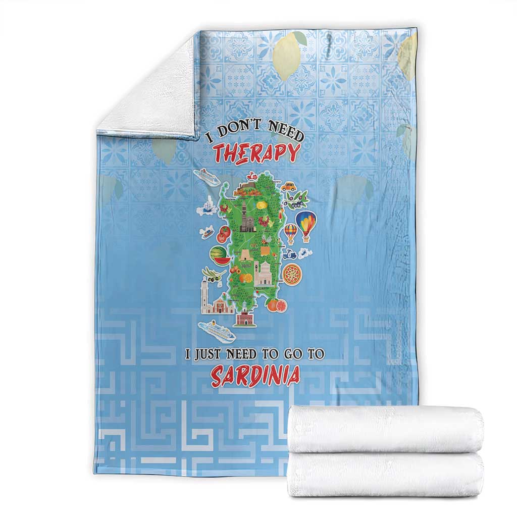 Italy Sardinia Blanket I Don't Need Therapy - Wonder Print Shop