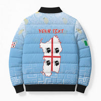 Personalized Italy Sardinia Bomber Puffer Jacket I Don't Need Therapy - Wonder Print Shop