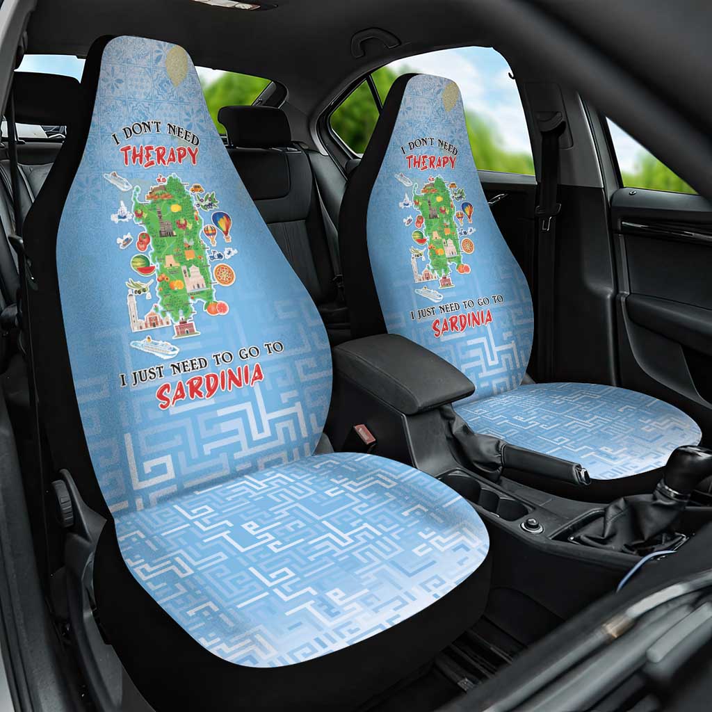 Italy Sardinia Car Seat Cover I Don't Need Therapy - Wonder Print Shop