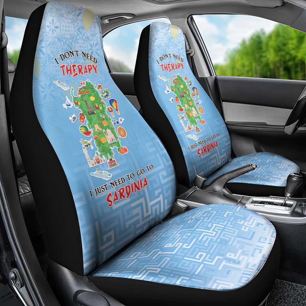 Italy Sardinia Car Seat Cover I Don't Need Therapy - Wonder Print Shop