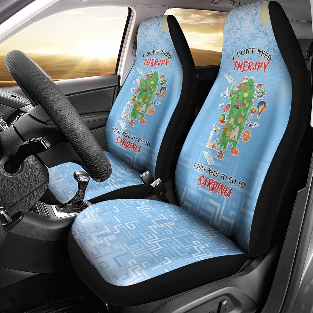 Italy Sardinia Car Seat Cover I Don't Need Therapy - Wonder Print Shop