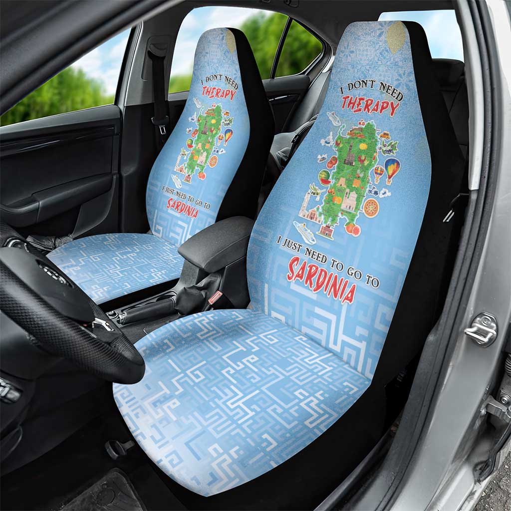 Italy Sardinia Car Seat Cover I Don't Need Therapy - Wonder Print Shop