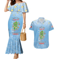 Personalized Italy Sardinia Couples Matching Mermaid Dress and Hawaiian Shirt I Don't Need Therapy - Wonder Print Shop