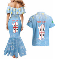 Personalized Italy Sardinia Couples Matching Mermaid Dress and Hawaiian Shirt I Don't Need Therapy - Wonder Print Shop