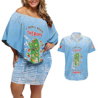 Personalized Italy Sardinia Couples Matching Off Shoulder Short Dress and Hawaiian Shirt I Don't Need Therapy - Wonder Print Shop