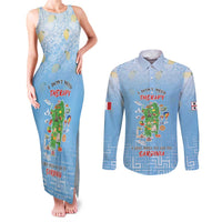 Personalized Italy Sardinia Couples Matching Tank Maxi Dress and Long Sleeve Button Shirt I Don't Need Therapy - Wonder Print Shop