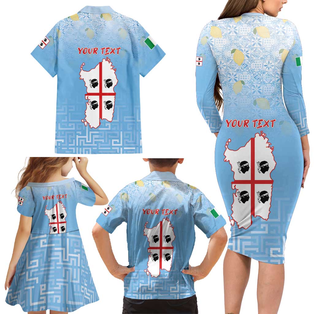 Personalized Italy Sardinia Family Matching Long Sleeve Bodycon Dress and Hawaiian Shirt I Don't Need Therapy - Wonder Print Shop