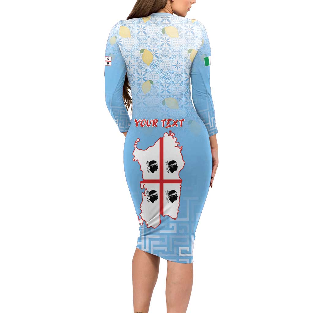 Personalized Italy Sardinia Family Matching Long Sleeve Bodycon Dress and Hawaiian Shirt I Don't Need Therapy - Wonder Print Shop