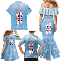Personalized Italy Sardinia Family Matching Mermaid Dress and Hawaiian Shirt I Don't Need Therapy - Wonder Print Shop