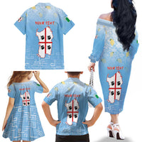 Personalized Italy Sardinia Family Matching Off The Shoulder Long Sleeve Dress and Hawaiian Shirt I Don't Need Therapy - Wonder Print Shop