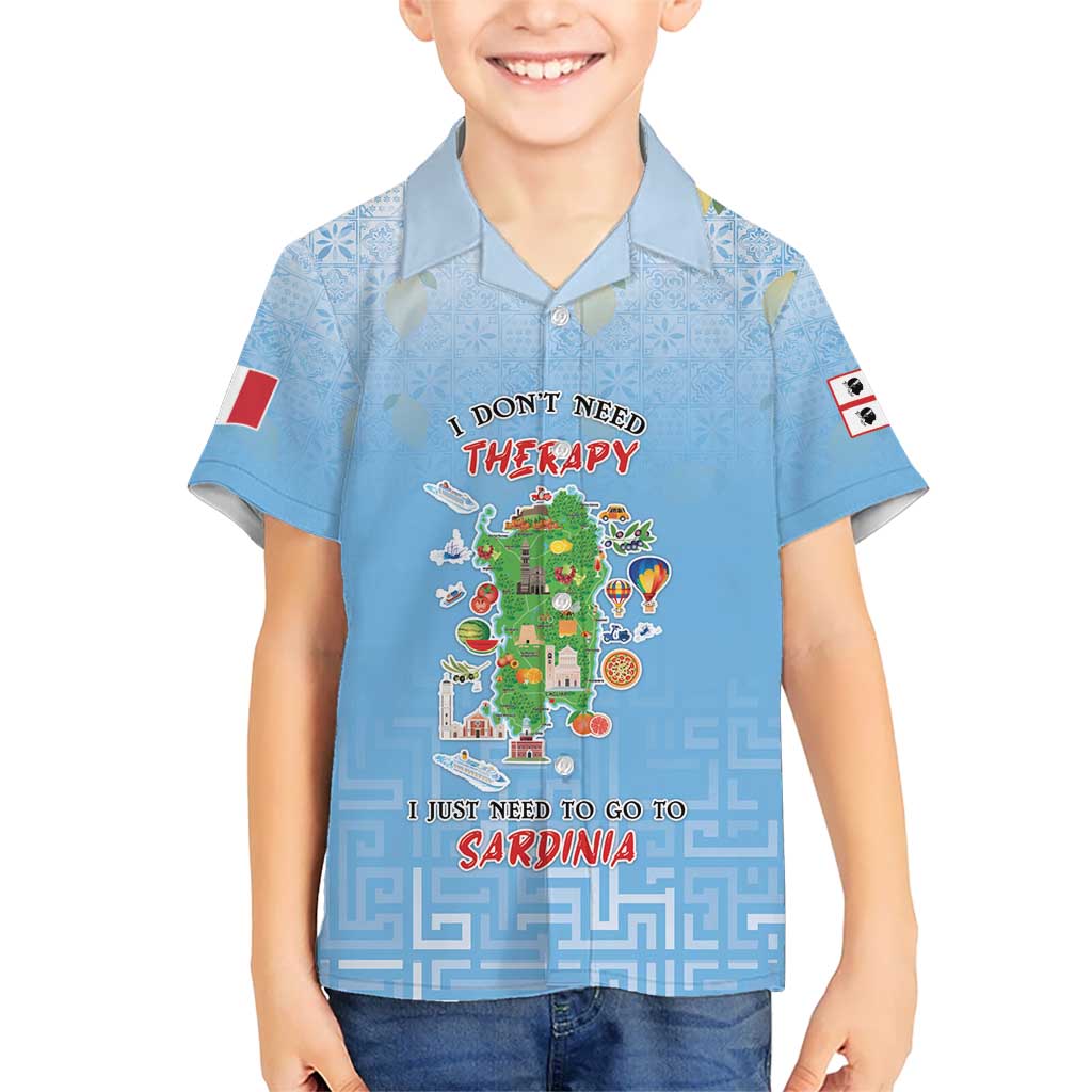 Personalized Italy Sardinia Family Matching Off The Shoulder Long Sleeve Dress and Hawaiian Shirt I Don't Need Therapy - Wonder Print Shop