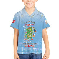 Personalized Italy Sardinia Family Matching Off The Shoulder Long Sleeve Dress and Hawaiian Shirt I Don't Need Therapy - Wonder Print Shop