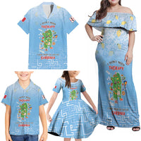 Personalized Italy Sardinia Family Matching Off Shoulder Maxi Dress and Hawaiian Shirt I Don't Need Therapy - Wonder Print Shop
