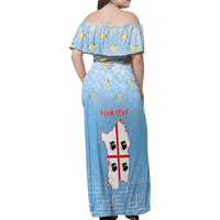 Personalized Italy Sardinia Family Matching Off Shoulder Maxi Dress and Hawaiian Shirt I Don't Need Therapy - Wonder Print Shop