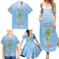 Personalized Italy Sardinia Family Matching Summer Maxi Dress and Hawaiian Shirt I Don't Need Therapy - Wonder Print Shop
