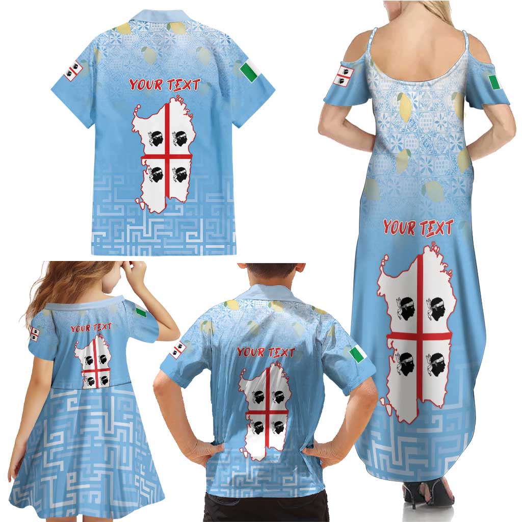 Personalized Italy Sardinia Family Matching Summer Maxi Dress and Hawaiian Shirt I Don't Need Therapy - Wonder Print Shop