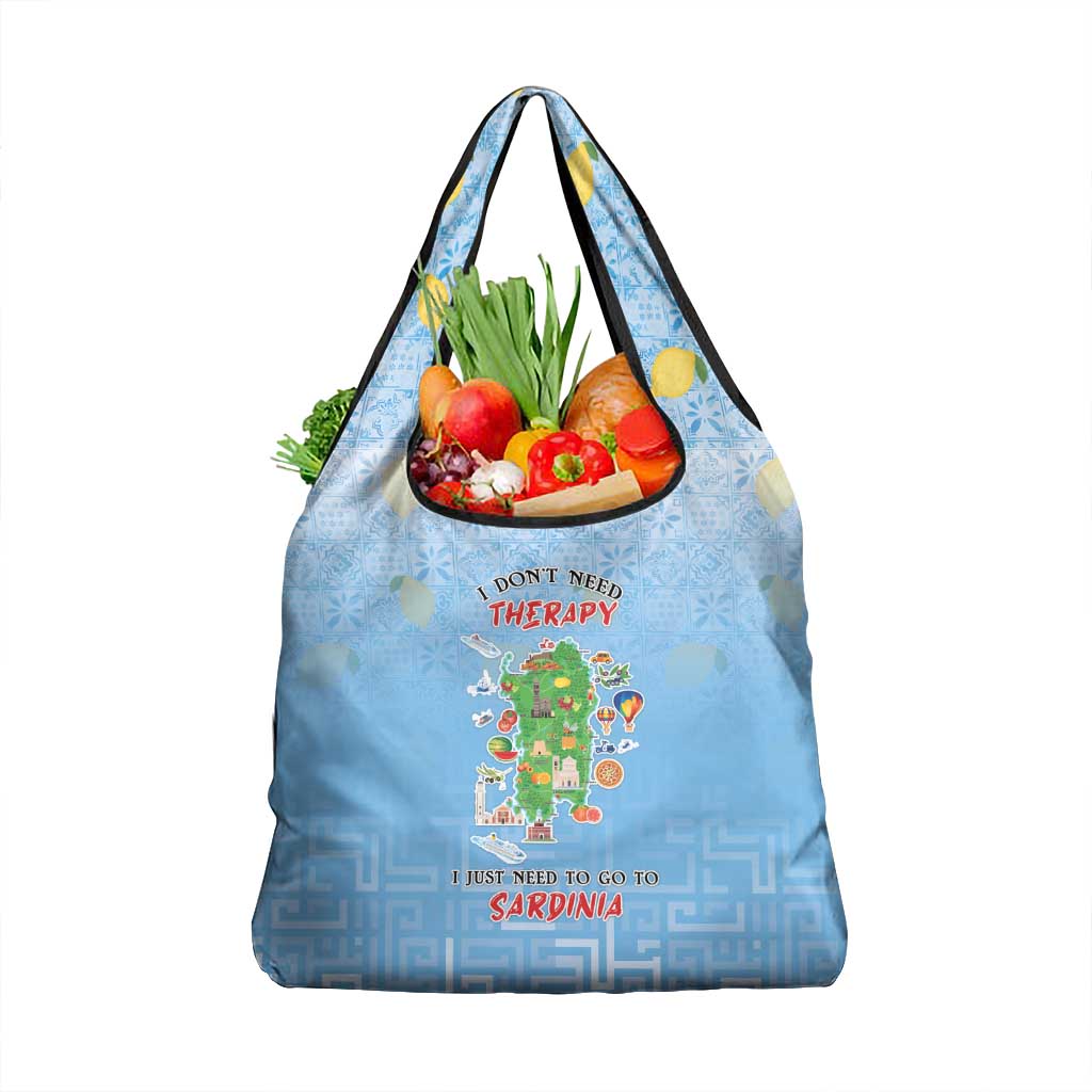 Italy Sardinia Grocery Bag I Don't Need Therapy - Wonder Print Shop