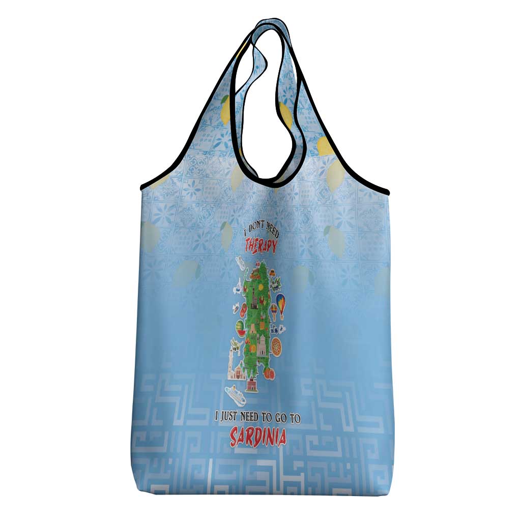 Italy Sardinia Grocery Bag I Don't Need Therapy - Wonder Print Shop