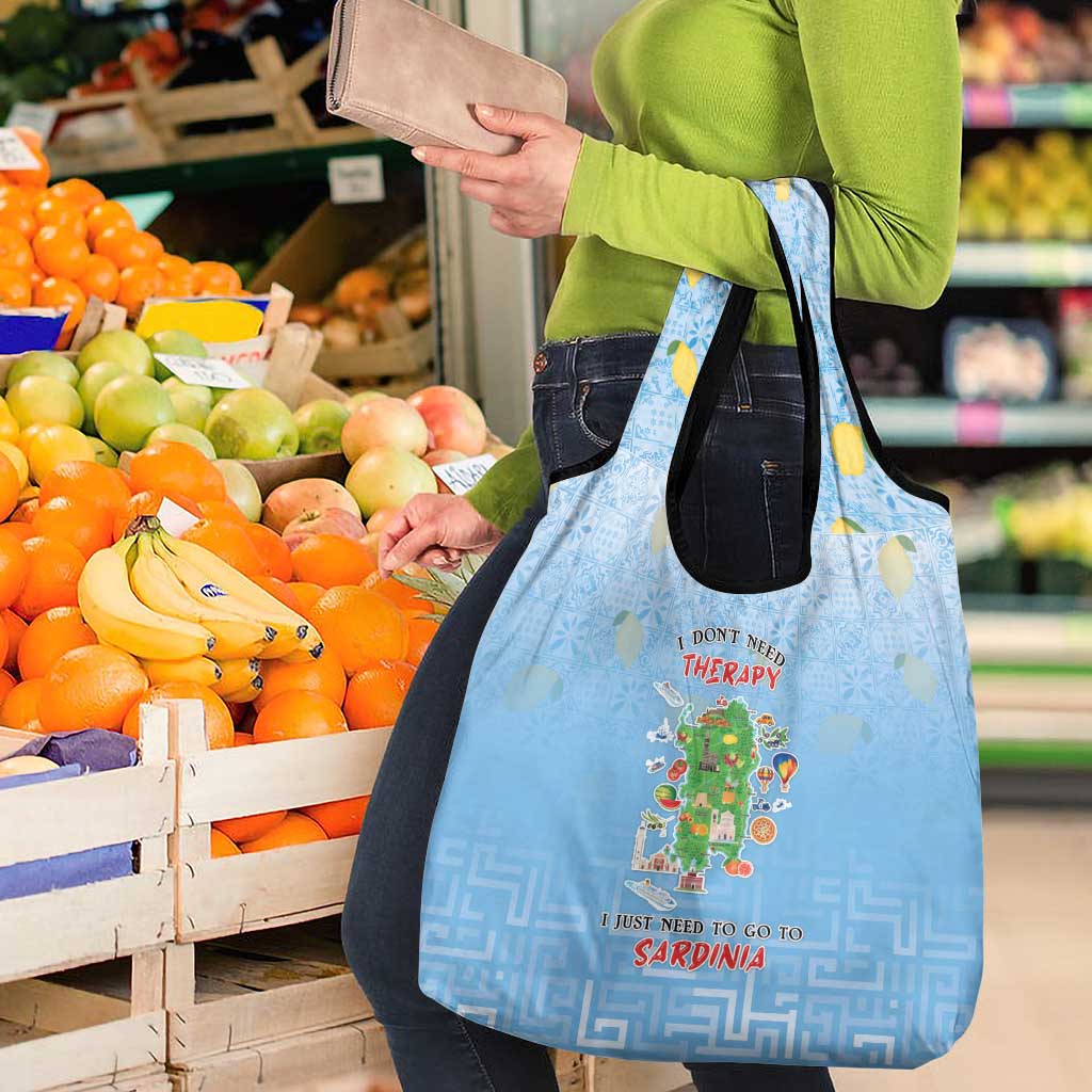 Italy Sardinia Grocery Bag I Don't Need Therapy - Wonder Print Shop