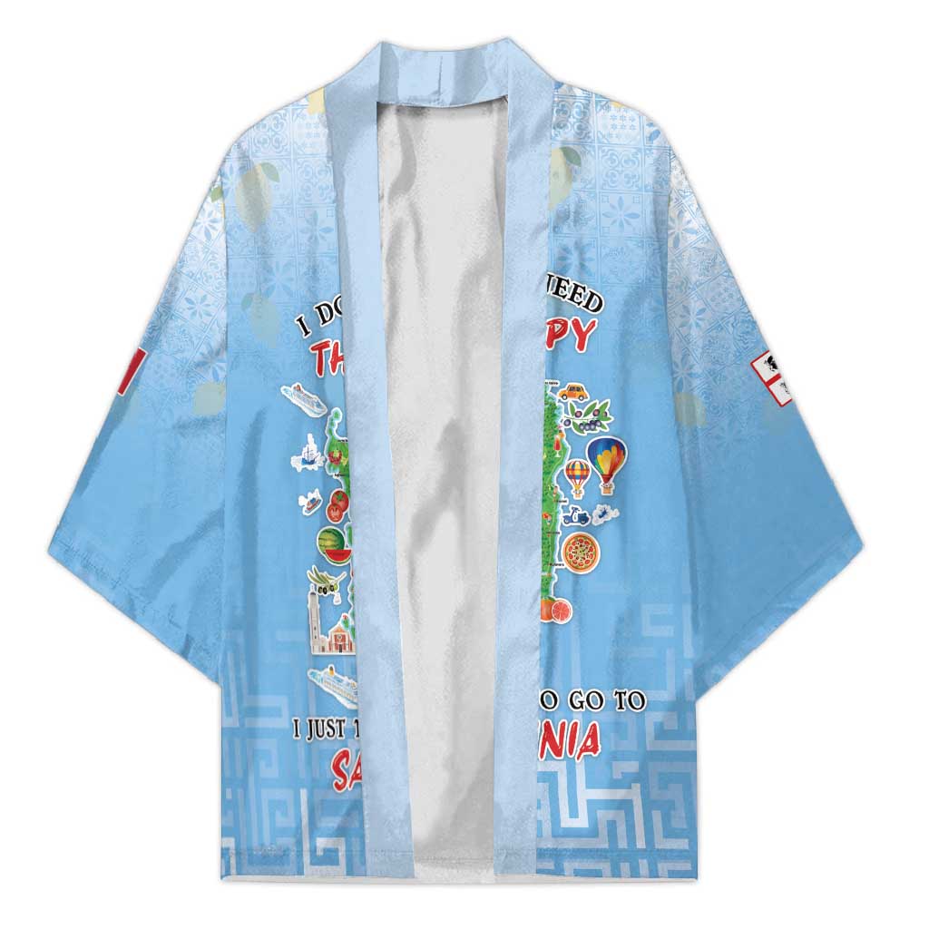 Personalized Italy Sardinia Kimono I Don't Need Therapy - Wonder Print Shop