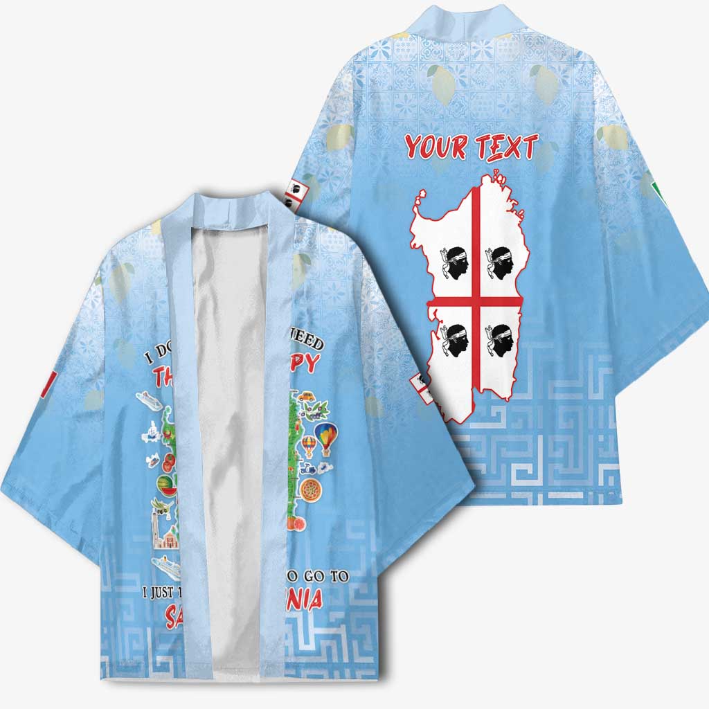 Personalized Italy Sardinia Kimono I Don't Need Therapy - Wonder Print Shop